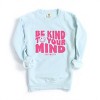 Simply Sage Market S.W.Smiley Be Kind To Your Mind Outline Garment Dyed Sweatshirt - 2 of 4