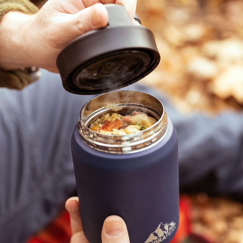 Hydrapeak 18 Oz Vacuum Insulated Stainless Steel Food Thermos Hot And Cold Food Jar, For Soup, Office, Outdoor, 4 of 8