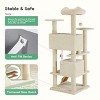 LAOTIES 54'' Cat Tree,Multi-Level Cat Tower with Sisal Scratching Posts,Climbing Ramp And Interactive Toys - 4 of 4