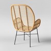 Lily Rattan Armchair with Metal Legs - Assembly Required - Opalhouse™ - image 3 of 4