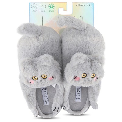 Love 83 3D PLUSH KITTY NOVELTY SLIPPER w/ HARD OUTSOLE - Makes a Great Holidy Gift