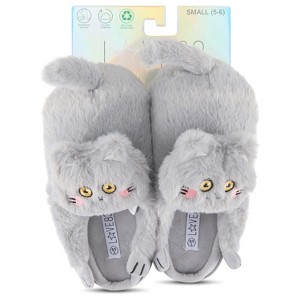 Love 83 3D PLUSH KITTY NOVELTY SLIPPER w/ HARD OUTSOLE - Makes a Great Holidy Gift - 1 of 4
