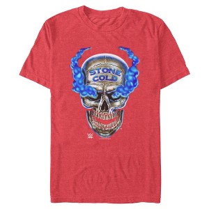 Mens WWE Stone Cold Smoke Skull T Shirt - 1 of 4