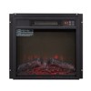 SEVOBAL Indoor Fireplaces Electric Fireplace Insert 18" 1400w 120v Ultra Thin Heater with Log Set, Black, 18"*5.16"*17.13" - 4 of 4