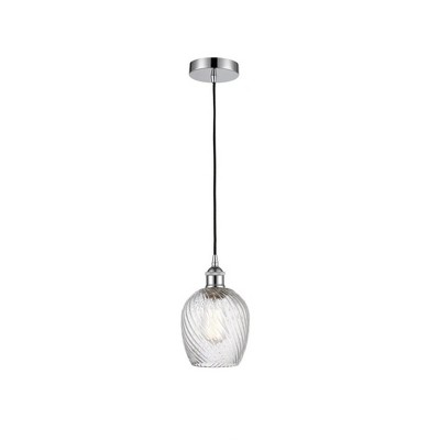 Salina - 1 Light Cord Hung Mini Pendant In Industrial Style-9.75 Inches Tall and 5 Inches Wide
