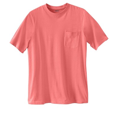 KingSize Men's Big & Tall Shrink-Less Lightweight Pocket Crewneck T-Shirt
