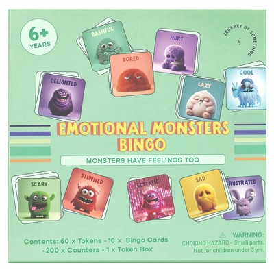 Journey of Something: Emotional Monsters Bingo - Learn Feelings Through Play