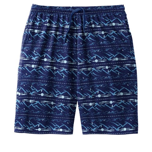 Kingsize Men's Big & Tall Cotton Jersey Pajama Shorts - Xl, Blue : Target