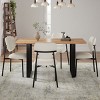 Metal Armless Dining Room Chairs Set Of 2,Indoor Fabric Upholstered Kitchen Dining Chair,Dining Chair With Metal Frame-Cuddlewood - 3 of 4