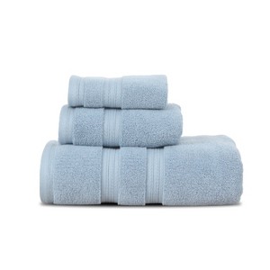 Home Weavers Elegance Essentials 550GSM 100% Cotton Zero Twist Super Absorbent Bath Towel Set - 1 of 4