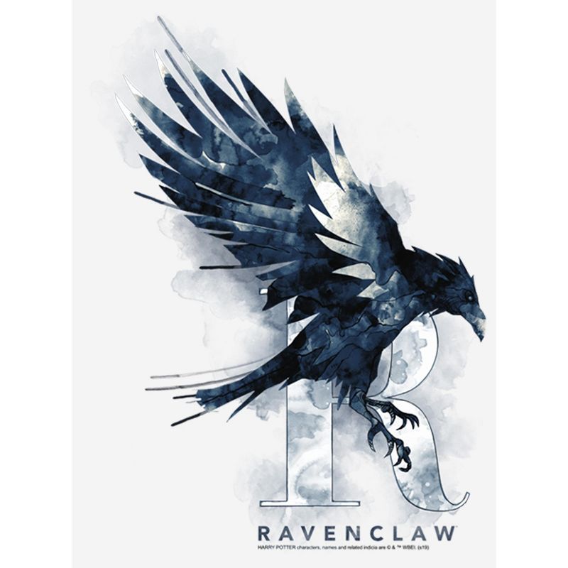 Women's Harry Potter Ravenclaw Bird Watercolor T-Shirt, 2 of 6