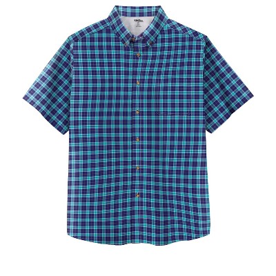 KingSize Short Sleeve Wrinkle Resistant Sport Shirt