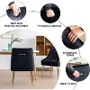 DYHOME Modern Dining Chairs Set of 4, Mid Century Dining Chairs with 5.12” Cushions, Velvet Upholstered Dining Chairs with Back Pull Rod - 4 of 4