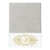 Linum Home Textiles 100% Turkish Cotton MONICA Gold Thread 3PC Embellished Towel Set - 2 of 4