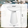 UPHA 16-Inch Round Side Table Set of 2 – Magnesium Oxide Mushroom Shape End Table for Indoor & Outdoor Use - 3 of 4