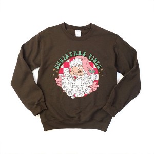Simply Sage Market Women's Graphic Sweatshirt  Christmas Vibes Santa - 1 of 4