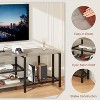 Nasitip TV Stand for TVs up to 75 Inches,66.9" Corner Entertainment Center with 3-Tier Open Storage Shelves,Gray - 4 of 4