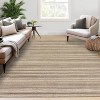 Acekool Striped Area Rug Modern Foldable Washable Non-Slip Soft Plush, Entryway & Bedroom Rug - 4 of 4
