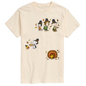 Men's - Peanuts - Thanksgiving Short Sleeve Graphic T-Shirt - 1 of 3