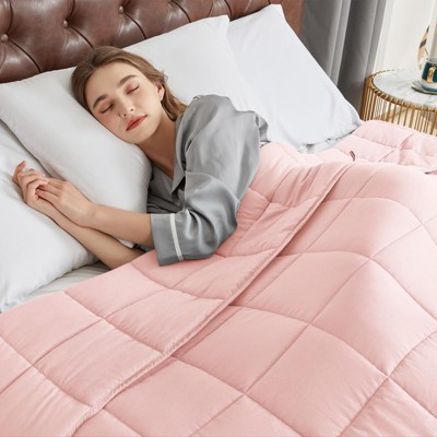 Inhand Weighted Blanket (Queen 60"x80") - Cooling Heavy Blanket with Glass Beads - All-Season Breathable Soft Comfort Microfiber Blanket
