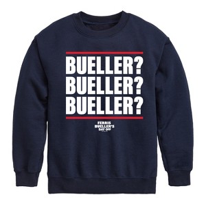 Boys' - Ferris Bueller's Day Off - Bueller Bueller Bueller Graphic Long Sleeve Fleece Sweatshirt - 1 of 4