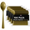 Exquisite Heavy Duty Solid Color Plastic Spoons-100 Count - 2 of 4