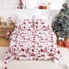 Coucheta Christmas Bed Sheet Set, Soft Brushed Microfiber Bedding, Deep Pocket Fitted Sheet with Flat Sheet & Pillowcases - 3 of 4