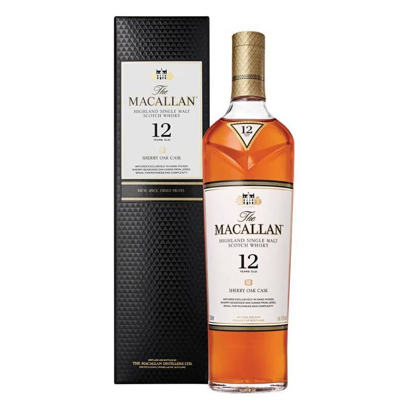 The Macallan 12yr Single Malt Scotch Whisky - 750ml Bottle, 3 of 4