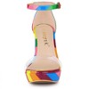 Allegra K Women's Printed Clear Strap Platform Chunky Heel Ankle Strap Sandals - 3 of 4