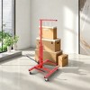 NAYSAYE Hand Truck Dolly with Hydraulic Tire Jack for Garage and Workshop, Red, 22.4"*24.25"*44" - 2 of 4