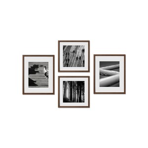 Haus and Hues Alden Gallery Wall Frame Set with Real Glass and Mat - 1 of 4