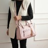 MKF Collection Valeria Vegan Leather Women's Satchel Bag with Keyring by Mia K - 3 of 4