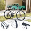 Infurnic Bicycles, Hybrid bike with 7-speed, City Bicycle For men women, Gold, 68.8"*25.5"*39.9" - 4 of 4