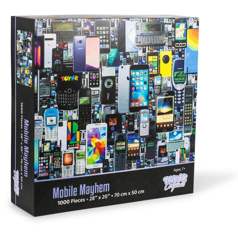 Toynk Mobile Mayhem Cell Phone Collage Puzzle | 1000 Piece Jigsaw Puzzle, 2 of 8