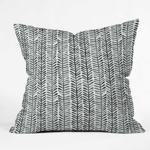 White & Black Lumbar Pillow