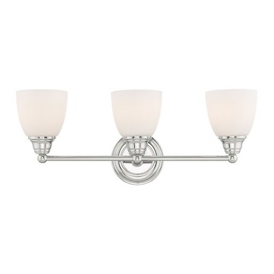 Livex Lighting Somerville 3 - Light Vanity in  Polished Chrome