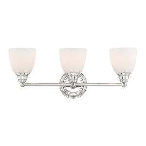 Livex Lighting Somerville 3 - Light Vanity in  Polished Chrome - 1 of 1