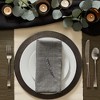 Design Imports  Variegated Napkin Set 6 Piece, Gray, 20X20" - 4 of 4