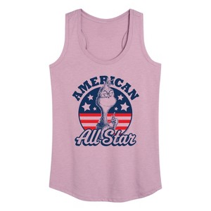 Women's - Dr. Seuss - The Grinch America's Favorite Mean One Graphic Racerback Tank - 1 of 4