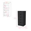 RISOKEYS 5 Drawer Chest,Wooden Tall Dresser Storage Dresser Cabinet,Office Organization and Storage,Bedroom Furniture,for Living Room,Entryway - 3 of 4