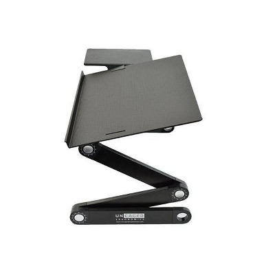 Black Adjustable Aluminum Keyboard and Mouse Platform