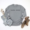 Spooky Season Typewriter - Women's Garment Dyed Long Sleeve Graphic T-Shirt - 2 of 4
