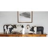 HomeRoots Set of Four Black and White Farm Animal Polyresin Tabletop Candleholders - 2 of 4