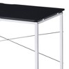 Metal Writing Desk with X-Shape Cross Bar and Modern Design - 3 of 4
