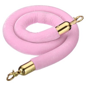 Unique Bargains Hotel Adjustable Velvet Stanchion Rope with Snap Hook - 1 of 4