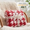 Snuggle Sac Houndstooth Throw Blanket Reversible Soft Knit Blanket for Couch, Bed, Travel, Camping, 50x60" - 2 of 4