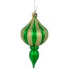 Northlight 8ct Green Shatterproof Finial Christmas Ornaments, 4.75" - image 3 of 4