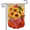 Briarwood Lane Fall Garden Flag 12x18 For Outdoor Sunflower Filled Pumpkin Burlap For Fall Garden Flag Flags For Outside - 2 of 4