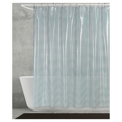 Linea Shower Curtain Aqua - Creative Bath