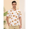 Lars Amadeus Men's Short Sleeves Button Down Summer Color Block Printed Shirt - 2 of 4